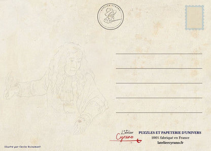 Carte postale Le monde de Jean de La Fontaine