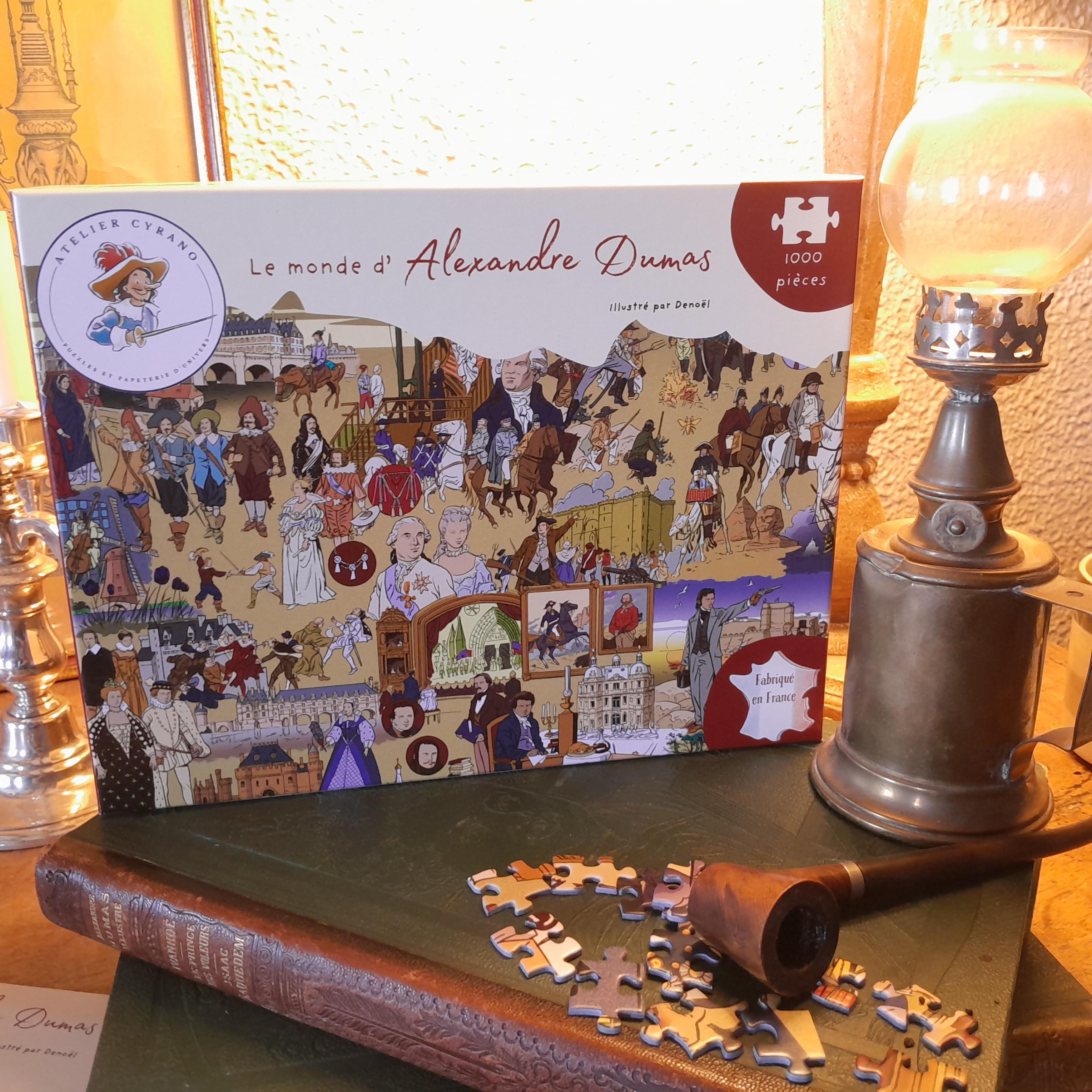 alexandre dumas puzzle 1000 pièces atelier cyrano made in france mousquetaires monte-cristo