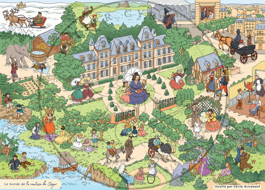 Carte postale "Le Monde de La Comtesse de Ségur"