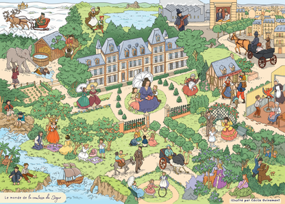 Carte postale Le Monde de La Comtesse de Ségur