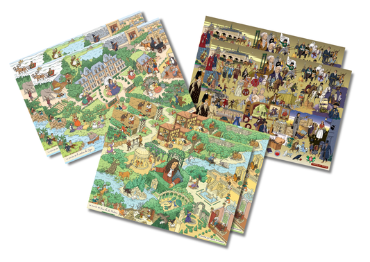 Assortiment de 6 cartes A6 – Les Univers de L'Atelier Cyrano
