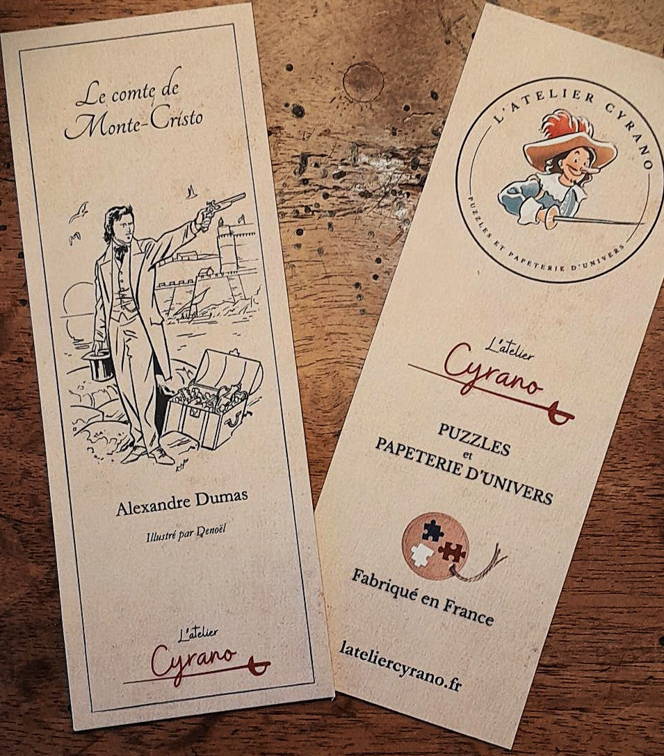 Lot de 4 marque-pages Monte-Cristo