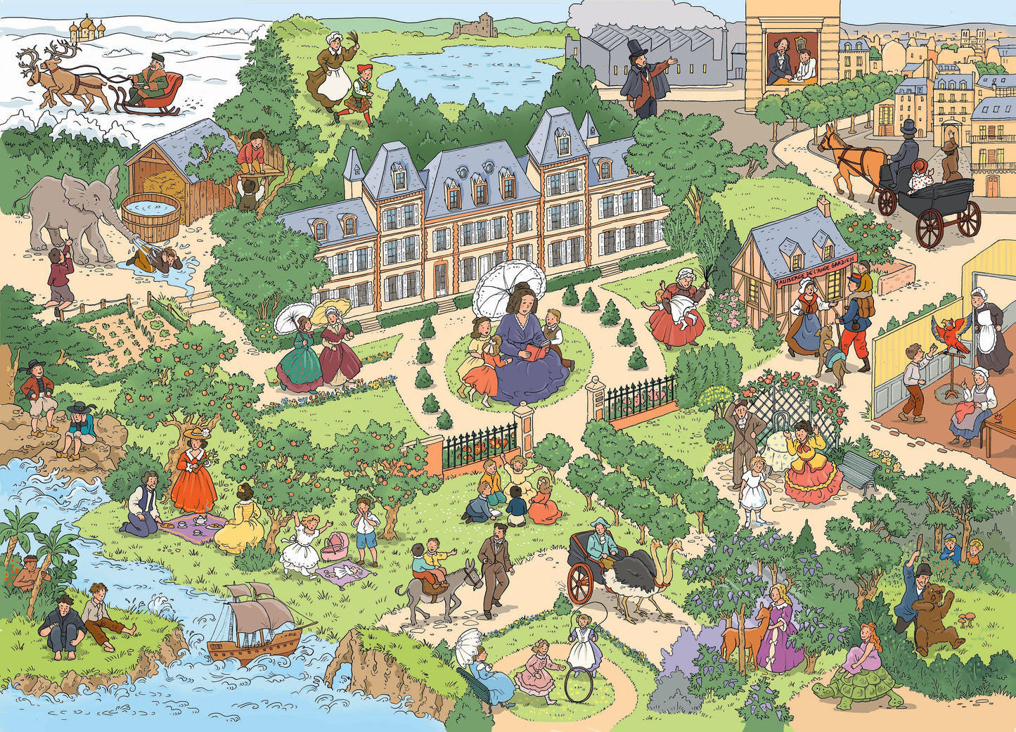 PUZZLE 500 pièces Le Monde de La Comtesse de Ségur