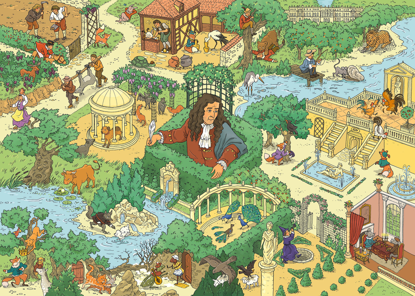 PUZZLE 500 pièces Le Monde de Jean de La Fontaine