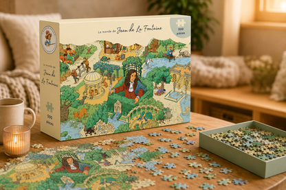 PUZZLE 500 pièces Le Monde de Jean de La Fontaine